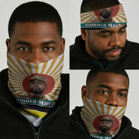 Samora Machel Neck Gaiter Radiant Sunburst Bold Anti-Colonial Quote Mozambique Liberation - African Revolutionary Art - Wonder Print Shop