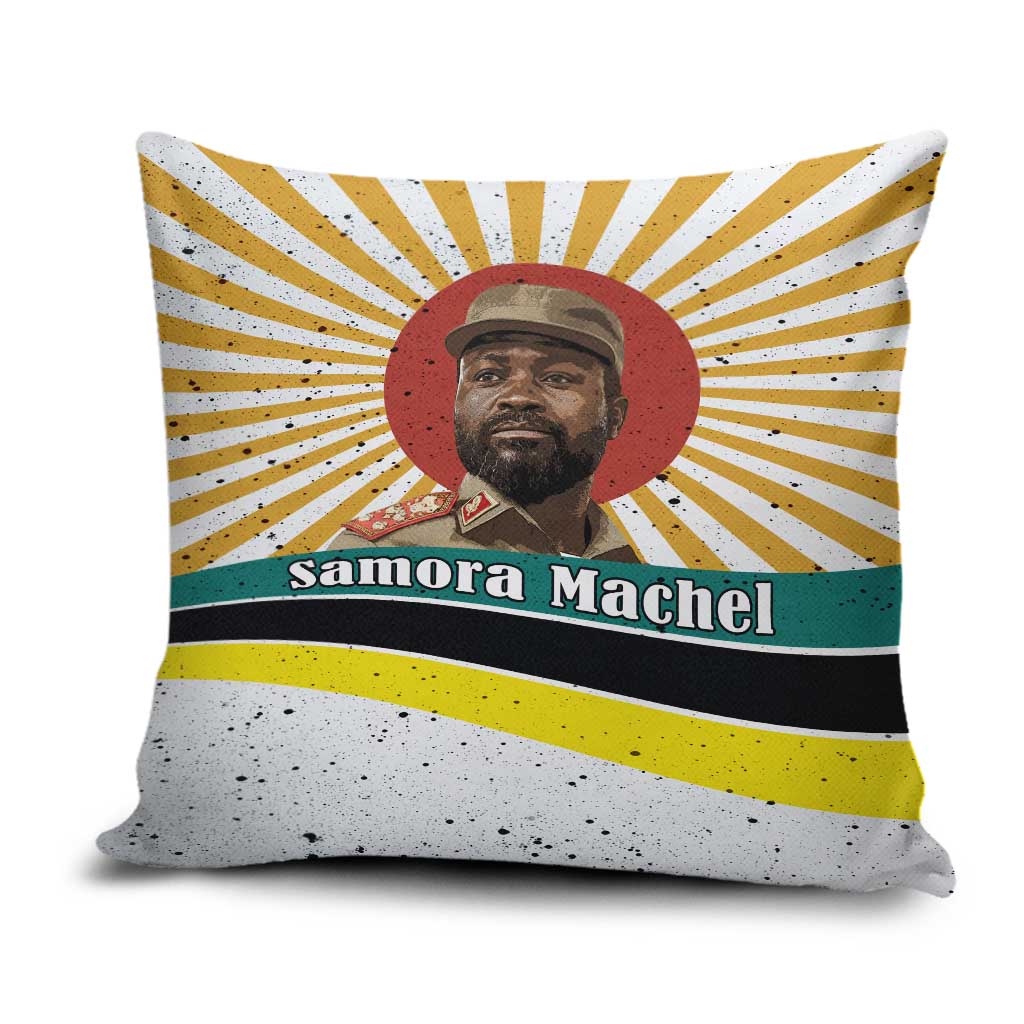 Samora Machel Pillow Cover Radiant Sunburst Bold Anti-Colonial Quote Mozambique Liberation - African Revolutionary Art - Wonder Print Shop