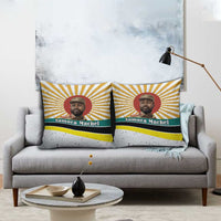 Samora Machel Pillow Cover Radiant Sunburst Bold Anti-Colonial Quote Mozambique Liberation - African Revolutionary Art - Wonder Print Shop