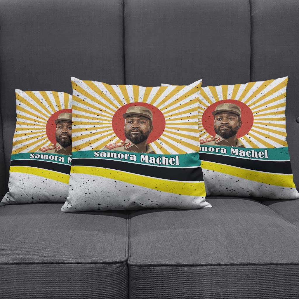 Samora Machel Pillow Cover Radiant Sunburst Bold Anti-Colonial Quote Mozambique Liberation - African Revolutionary Art - Wonder Print Shop