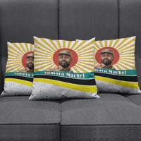 Samora Machel Pillow Cover Radiant Sunburst Bold Anti-Colonial Quote Mozambique Liberation - African Revolutionary Art - Wonder Print Shop