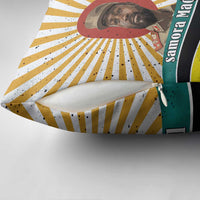 Samora Machel Pillow Cover Radiant Sunburst Bold Anti-Colonial Quote Mozambique Liberation - African Revolutionary Art - Wonder Print Shop