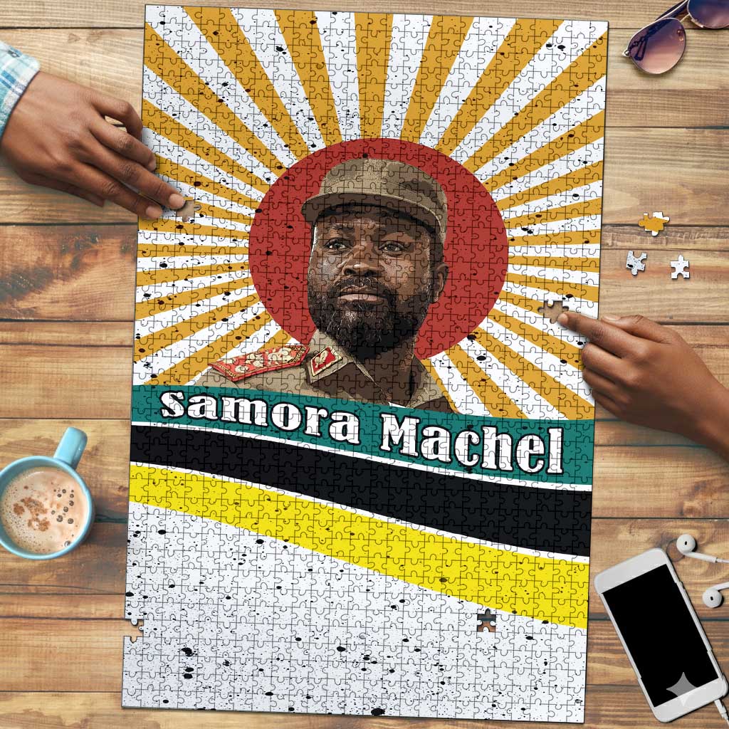 Samora Machel Puzzle Radiant Sunburst Bold Anti-Colonial Quote Mozambique Liberation - African Revolutionary Art - Wonder Print Shop