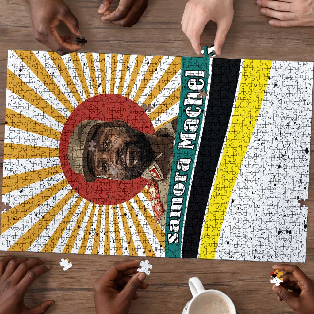 Samora Machel Puzzle Radiant Sunburst Bold Anti-Colonial Quote Mozambique Liberation - African Revolutionary Art - Wonder Print Shop