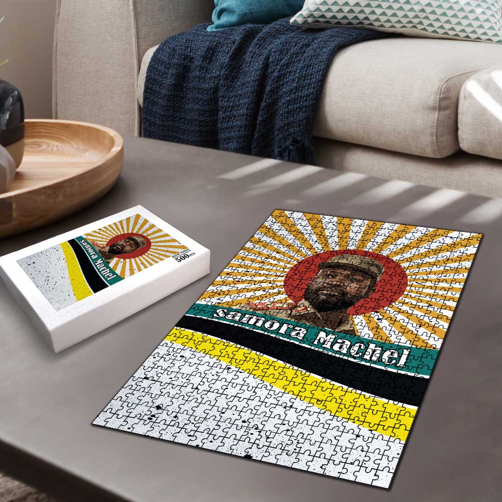 Samora Machel Puzzle Radiant Sunburst Bold Anti-Colonial Quote Mozambique Liberation - African Revolutionary Art - Wonder Print Shop