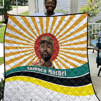 Samora Machel Quilt Radiant Sunburst Bold Anti-Colonial Quote Mozambique Liberation - African Revolutionary Art - Wonder Print Shop