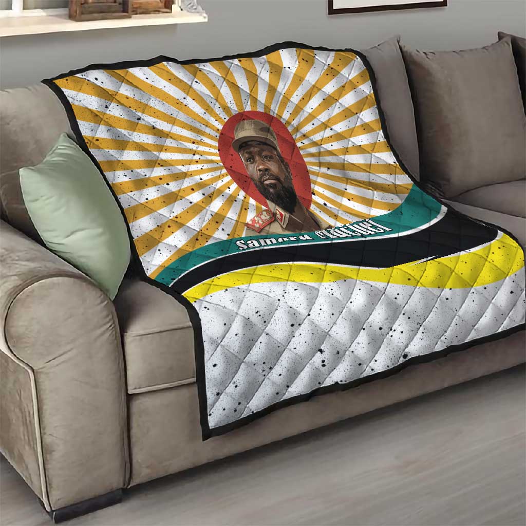 Samora Machel Quilt Radiant Sunburst Bold Anti-Colonial Quote Mozambique Liberation - African Revolutionary Art - Wonder Print Shop