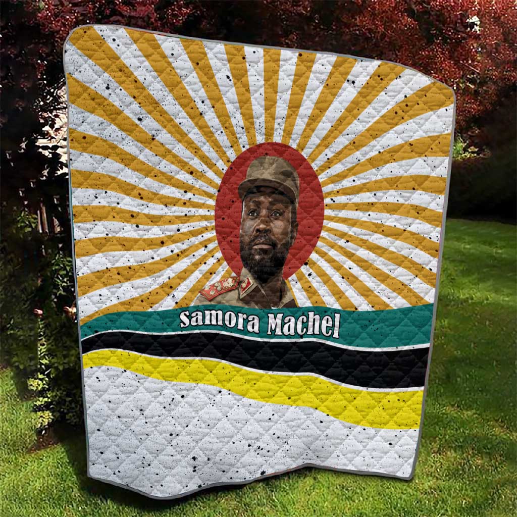 Samora Machel Quilt Radiant Sunburst Bold Anti-Colonial Quote Mozambique Liberation - African Revolutionary Art - Wonder Print Shop