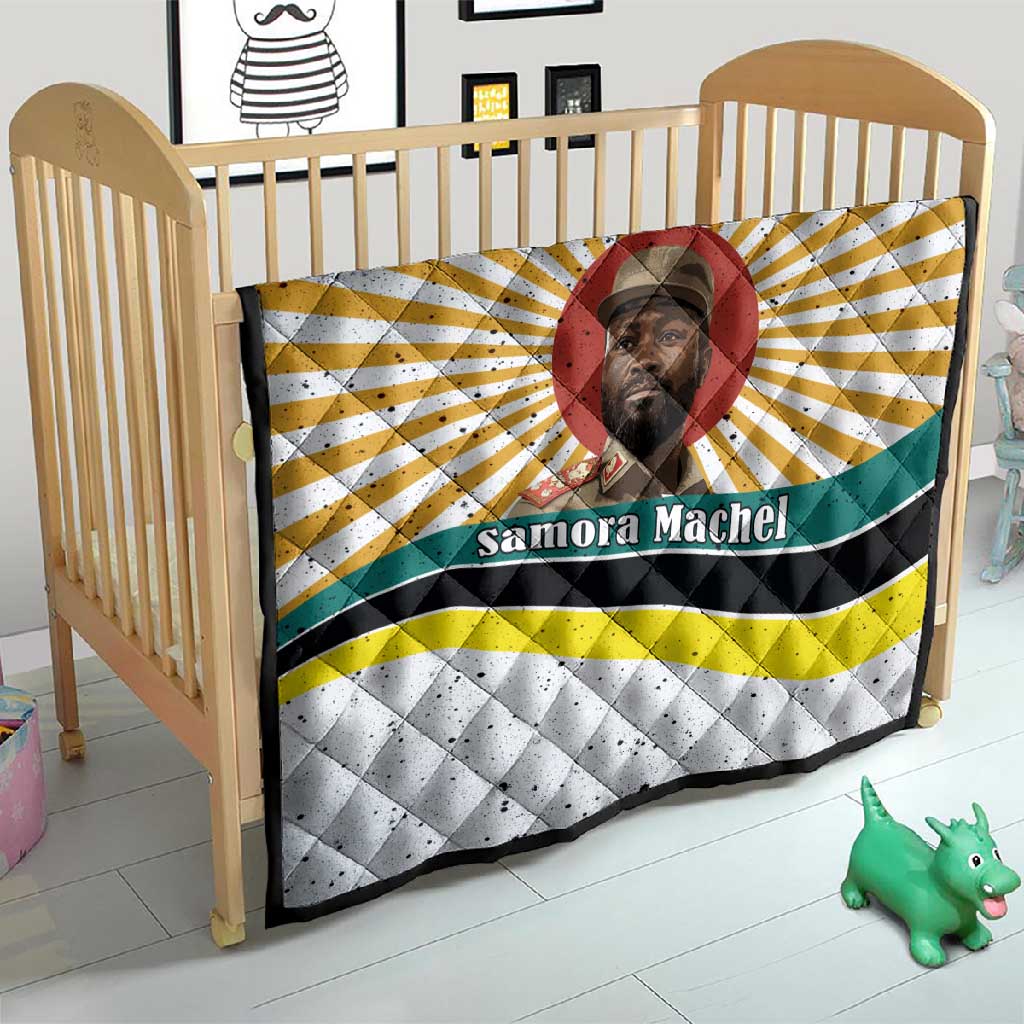 Samora Machel Quilt Radiant Sunburst Bold Anti-Colonial Quote Mozambique Liberation - African Revolutionary Art - Wonder Print Shop
