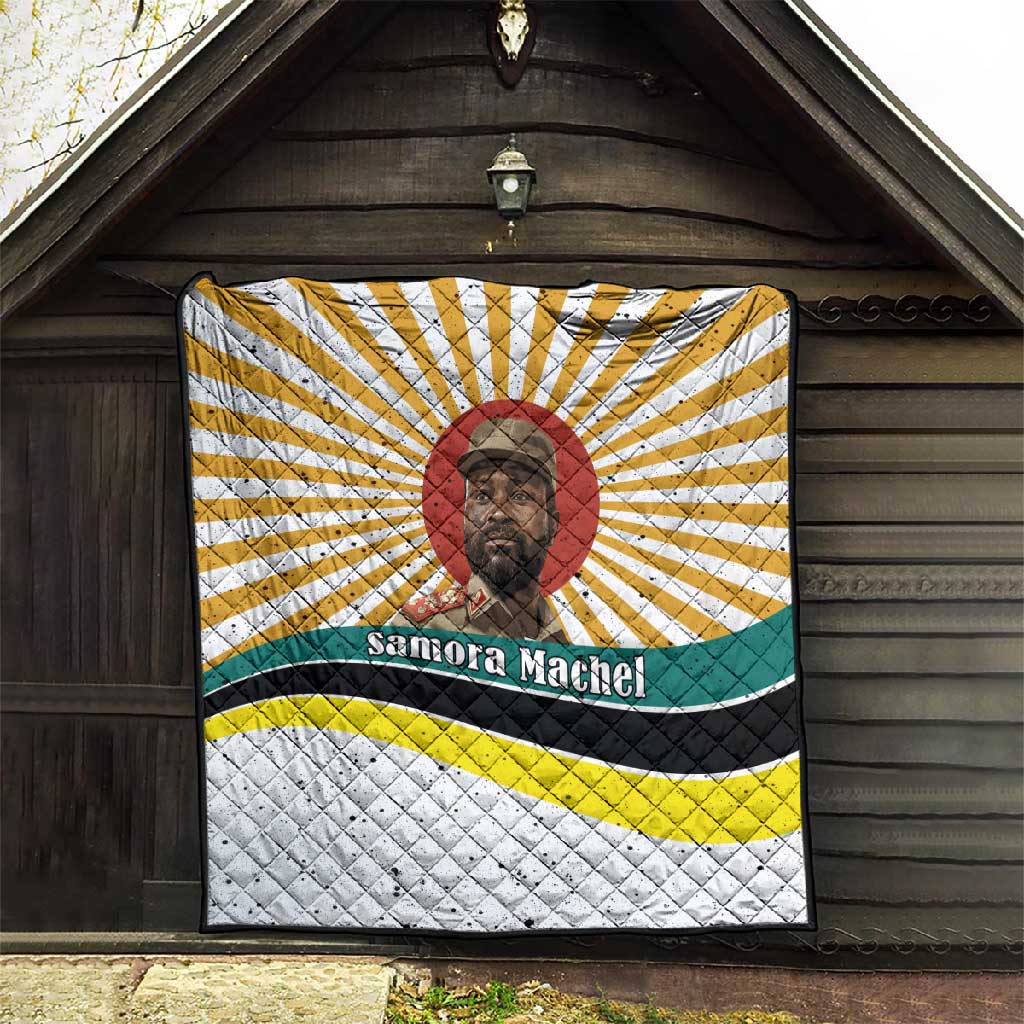Samora Machel Quilt Radiant Sunburst Bold Anti-Colonial Quote Mozambique Liberation - African Revolutionary Art - Wonder Print Shop