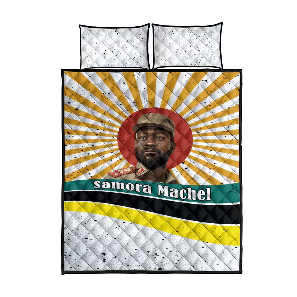 Samora Machel Quilt Bed Set Radiant Sunburst Bold Anti-Colonial Quote Mozambique Liberation - African Revolutionary Art - Wonder Print Shop
