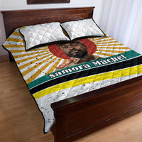 Samora Machel Quilt Bed Set Radiant Sunburst Bold Anti-Colonial Quote Mozambique Liberation - African Revolutionary Art - Wonder Print Shop