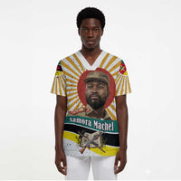 Samora Machel Scrub Top Radiant Sunburst Bold Anti-Colonial Quote Mozambique Liberation - African Revolutionary Art - Wonder Print Shop