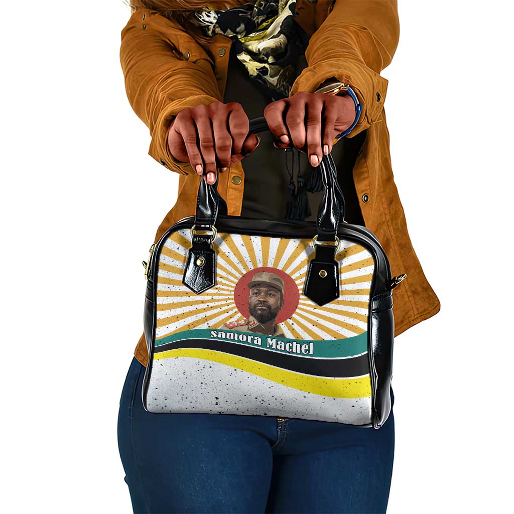 Samora Machel Shoulder Handbag Radiant Sunburst Bold Anti-Colonial Quote Mozambique Liberation - African Revolutionary Art - Wonder Print Shop