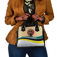 Samora Machel Shoulder Handbag Radiant Sunburst Bold Anti-Colonial Quote Mozambique Liberation - African Revolutionary Art - Wonder Print Shop