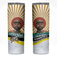 Samora Machel Skinny Tumbler Radiant Sunburst Bold Anti-Colonial Quote Mozambique Liberation - African Revolutionary Art - Wonder Print Shop