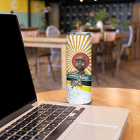 Samora Machel Skinny Tumbler Radiant Sunburst Bold Anti-Colonial Quote Mozambique Liberation - African Revolutionary Art - Wonder Print Shop