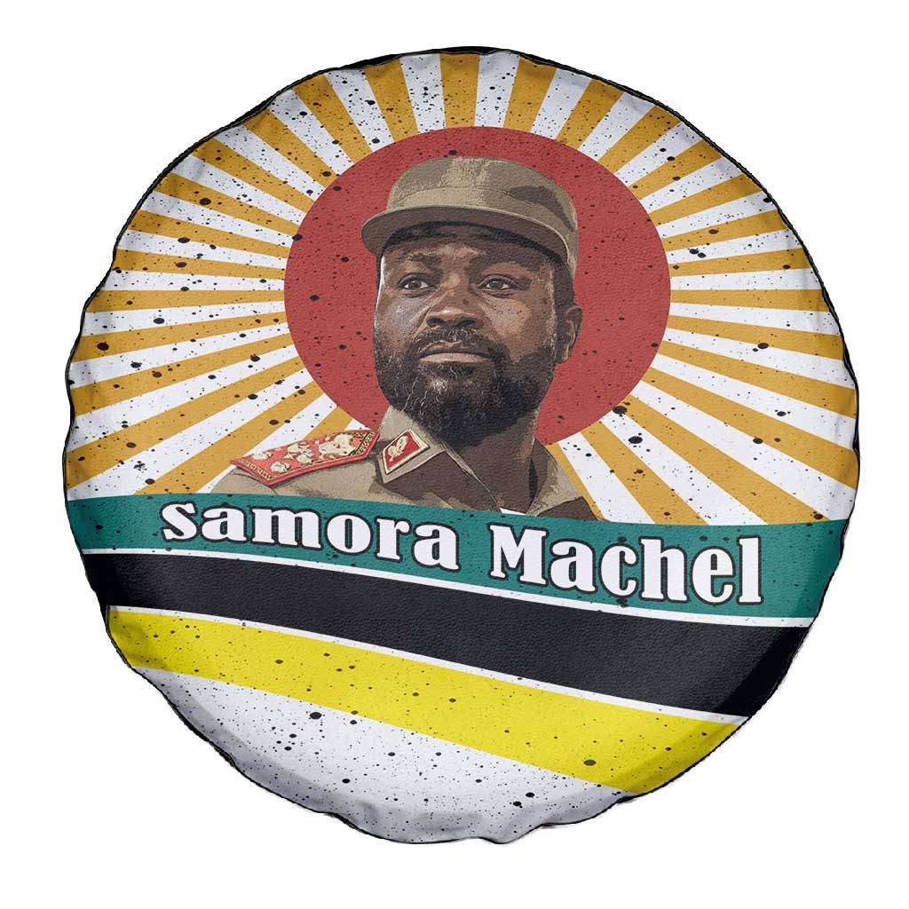 Samora Machel Spare Tire Cover Radiant Sunburst Bold Anti-Colonial Quote Mozambique Liberation - African Revolutionary Art - Wonder Print Shop