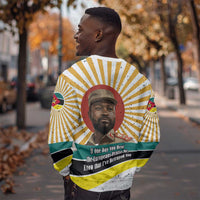 Samora Machel Sweatshirt Radiant Sunburst Bold Anti-Colonial Quote Mozambique Liberation - African Revolutionary Art - Wonder Print Shop