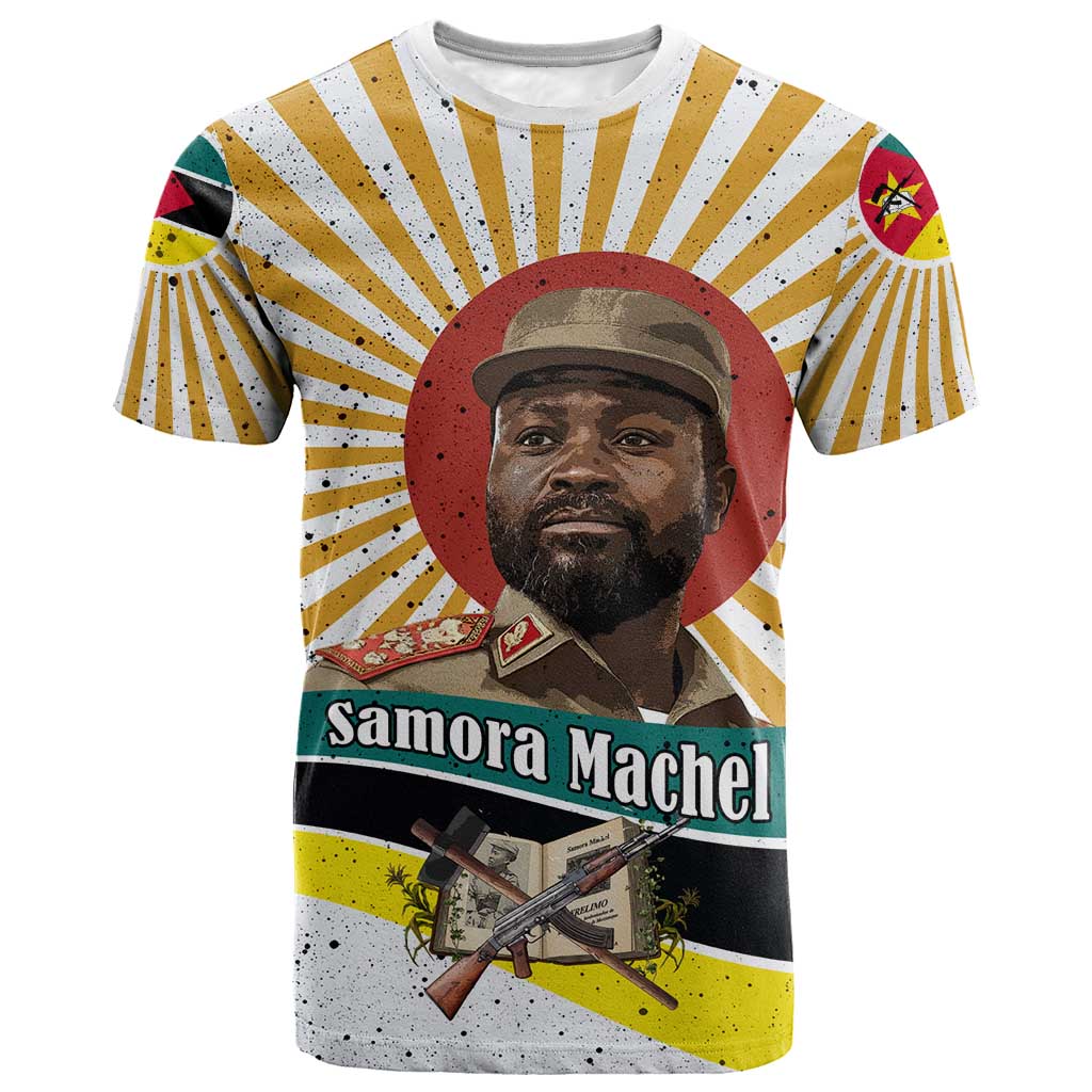 Samora Machel T shirt Radiant Sunburst Bold Anti-Colonial Quote Mozambique Liberation - African Revolutionary Art - Wonder Print Shop