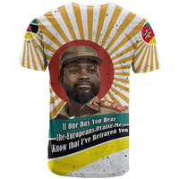 Samora Machel T shirt Radiant Sunburst Bold Anti-Colonial Quote Mozambique Liberation - African Revolutionary Art - Wonder Print Shop
