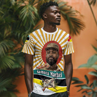 Samora Machel T shirt Radiant Sunburst Bold Anti-Colonial Quote Mozambique Liberation - African Revolutionary Art - Wonder Print Shop