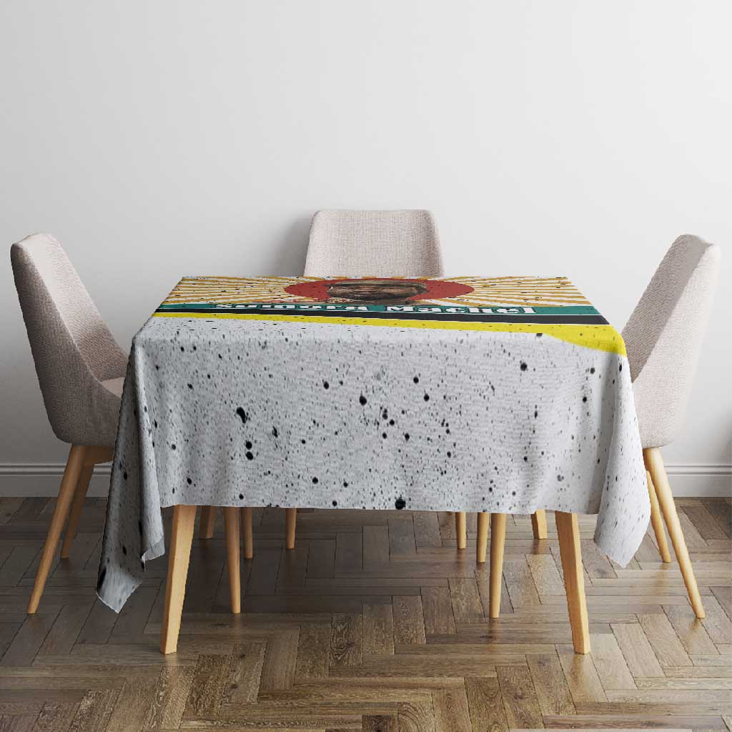 Samora Machel Tablecloth Radiant Sunburst Bold Anti-Colonial Quote Mozambique Liberation - African Revolutionary Art - Wonder Print Shop