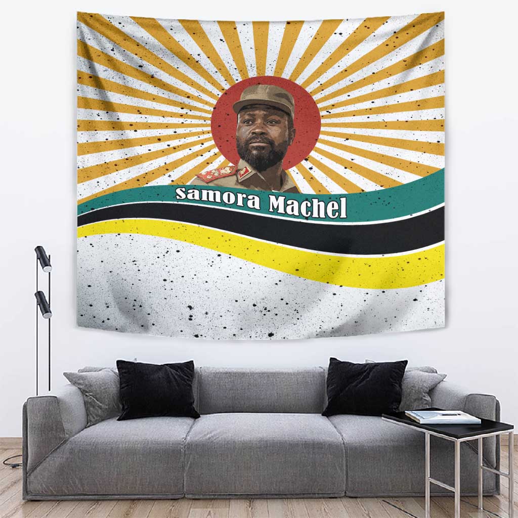 Samora Machel Tapestry Radiant Sunburst Bold Anti-Colonial Quote Mozambique Liberation - African Revolutionary Art - Wonder Print Shop