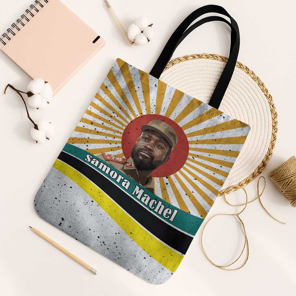 Samora Machel Tote Bag Radiant Sunburst Bold Anti-Colonial Quote Mozambique Liberation - African Revolutionary Art - Wonder Print Shop