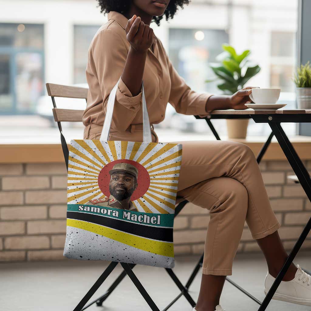Samora Machel Tote Bag Radiant Sunburst Bold Anti-Colonial Quote Mozambique Liberation - African Revolutionary Art - Wonder Print Shop
