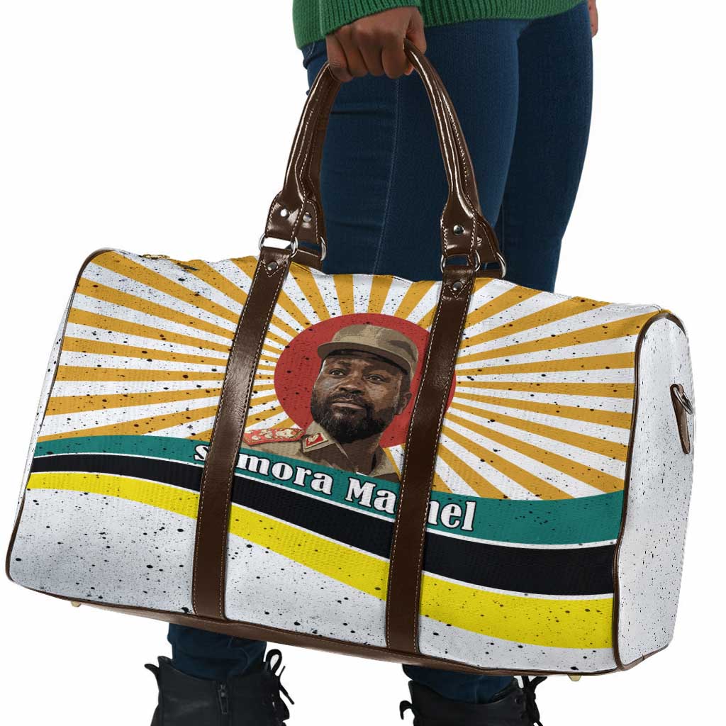 Samora Machel Travel Bag Radiant Sunburst Bold Anti-Colonial Quote Mozambique Liberation - African Revolutionary Art - Wonder Print Shop