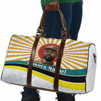 Samora Machel Travel Bag Radiant Sunburst Bold Anti-Colonial Quote Mozambique Liberation - African Revolutionary Art - Wonder Print Shop