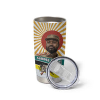 Samora Machel Tumbler Cup Radiant Sunburst Bold Anti-Colonial Quote Mozambique Liberation - African Revolutionary Art - Wonder Print Shop