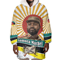 Samora Machel Wearable Blanket Hoodie Radiant Sunburst Bold Anti-Colonial Quote Mozambique Liberation - African Revolutionary Art - Wonder Print Shop