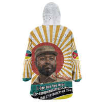 Samora Machel Wearable Blanket Hoodie Radiant Sunburst Bold Anti-Colonial Quote Mozambique Liberation - African Revolutionary Art - Wonder Print Shop