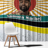 Samora Machel Window Curtain Radiant Sunburst Bold Anti-Colonial Quote Mozambique Liberation - African Revolutionary Art - Wonder Print Shop