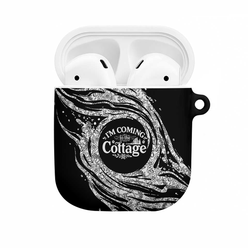 I'm Coming to the Cottage AirPods Case with Hand-Drawn Floral Pattern