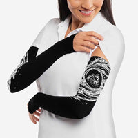 I'm Coming to the Cottage Arm Sleeves with Hand-Drawn Floral Pattern
