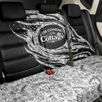 I'm Coming to the Cottage Back Car Seat Cover with Hand-Drawn Floral Pattern