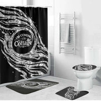 I'm Coming to the Cottage Bathroom Set with Hand-Drawn Floral Pattern