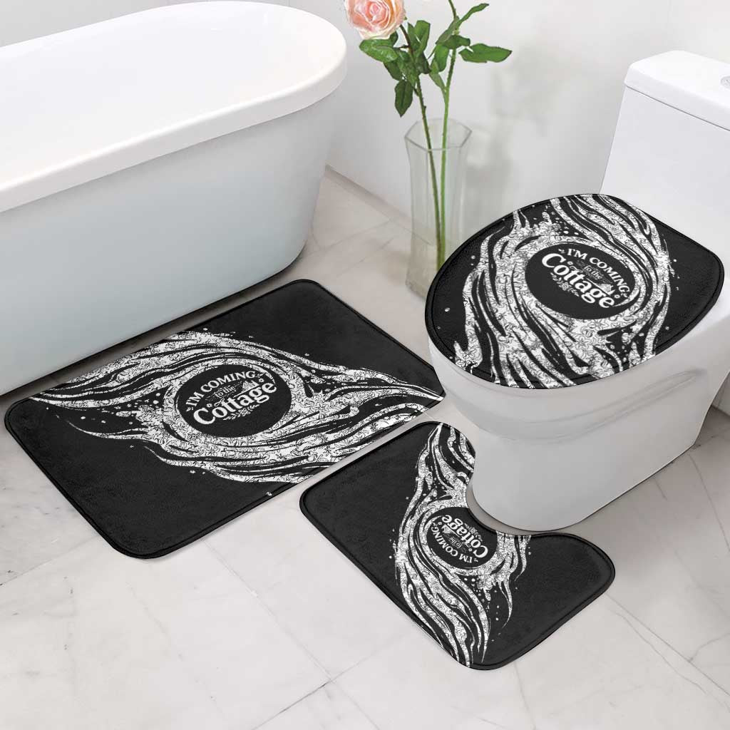 I'm Coming to the Cottage Bathroom Set with Hand-Drawn Floral Pattern