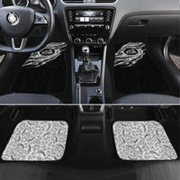 I'm Coming to the Cottage Car Mats with Hand-Drawn Floral Pattern