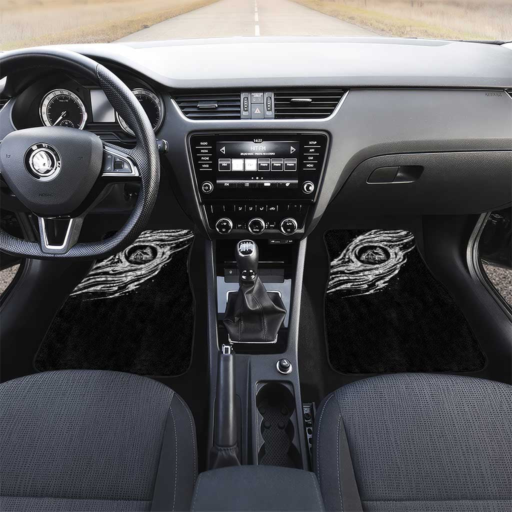 I'm Coming to the Cottage Car Mats with Hand-Drawn Floral Pattern
