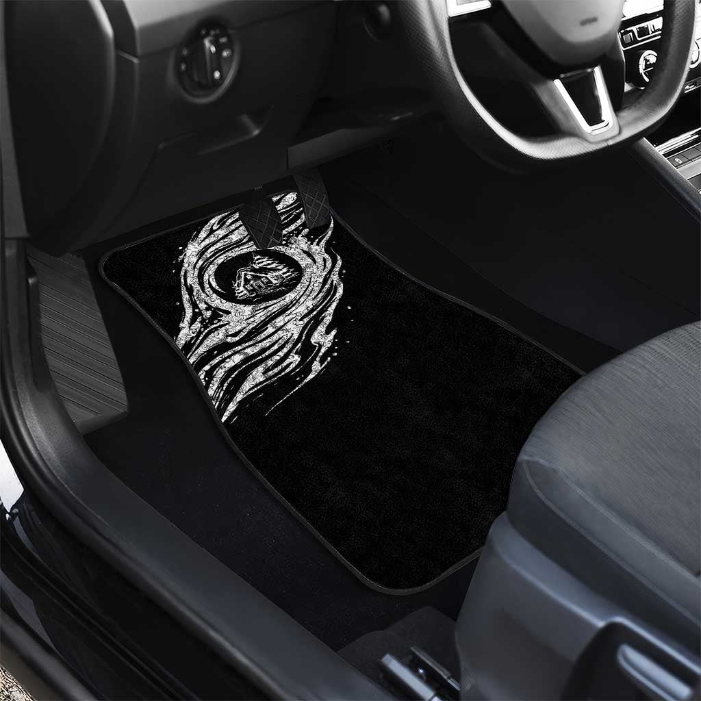 I'm Coming to the Cottage Car Mats with Hand-Drawn Floral Pattern
