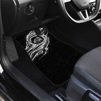 I'm Coming to the Cottage Car Mats with Hand-Drawn Floral Pattern