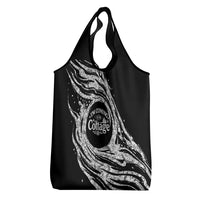 I'm Coming to the Cottage Grocery Bag with Hand-Drawn Floral Pattern