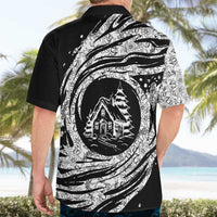 I'm Coming to the Cottage Hawaiian Shirt with Hand-Drawn Floral Pattern