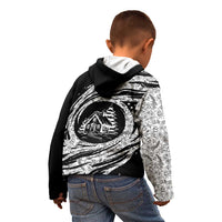 I'm Coming to the Cottage Kid Hoodie with Hand-Drawn Floral Pattern