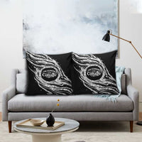 I'm Coming to the Cottage Pillow Cover with Hand-Drawn Floral Pattern