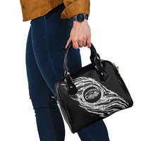 I'm Coming to the Cottage Shoulder Handbag with Hand-Drawn Floral Pattern